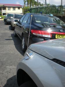 magnetic car flagpole on suzuki vitara